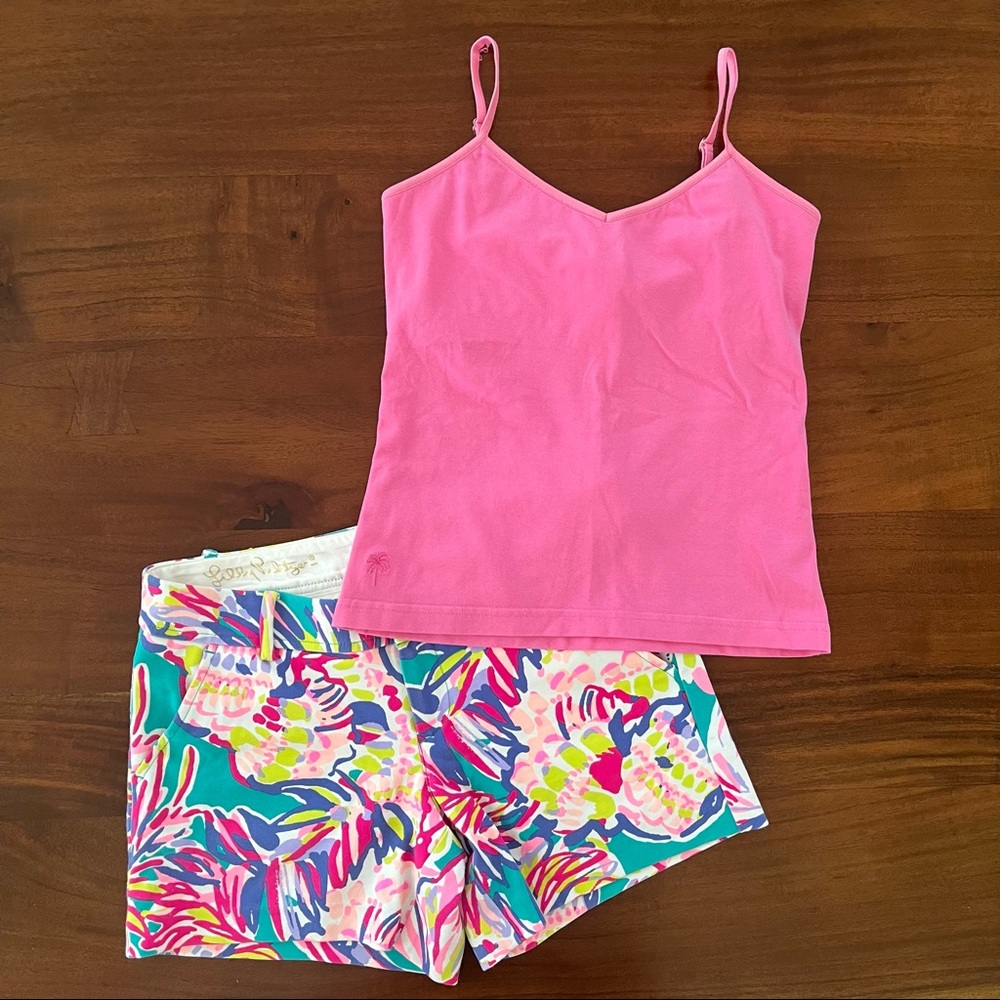 Lilly Pulitzer Set (Tank & Shorts) Bundle
